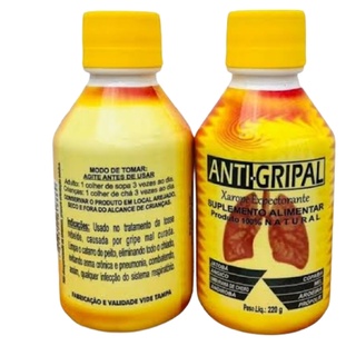 Kit com12 Anti-gripal Xarope Expectorante 100% Natural 220g (2)