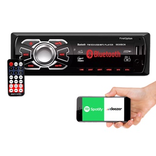 Rádio com MP3 Player para Som de Carro com USB + AUX + Cartão Sd + FM + Bluetooth + Controle - cód. 6630 (1)