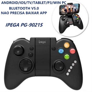 Controle Manete Joystick IPEGA 9021s Original Bluetooth V5.0 Sem Fio Wireless Para Android Tablet TV Windows PC P3