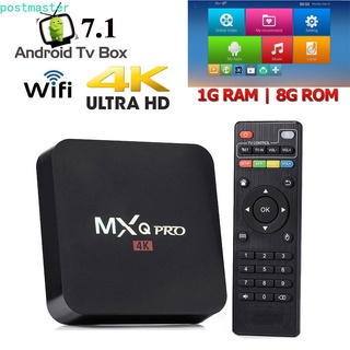 Eu-Plus Mxq Pro 4k 2.4ghz / 5ghz Wifi Android 9.0 Quad Core Smart Tv Box Media Player 2g + 16g/1+8g TV BOX
