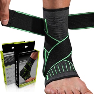 1 Pcs tornozeleira esportiva Bandagem Compressão Elástica Órtese Ankle Pé Futebol Fascite PLantar Apoio Protetor Esporte