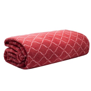 Cobertor Manta Microfibra Soft Estampado Vermelho Casal