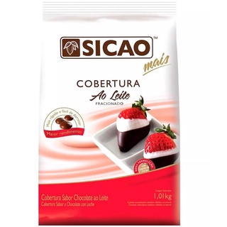 Cobertura Fracionada Chocolate Ao Leite 1,01kg Gotas - Sicao