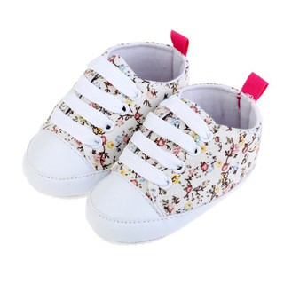 Babyshow Sapatos De Lona De Sola Macia Para Bebê Criança Lace Up Antiderrapante (7)