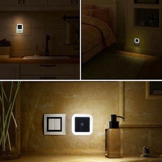Lâmpada LED de Parede com Sensor Automático Noturno + Economia de Energia Abajour (1)