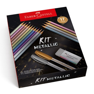 Kit Metallic com 17 itens KIT/METAL Faber-Castell