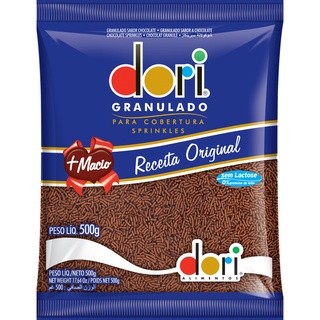 CHOCOLATE GRANULADO DORI 500G PARA CONFEITAR BOLO BRIGADEIRO DOCINHOS