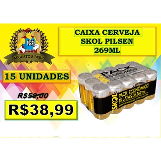 Caixa Cerveja Skol Pilsen 269ml