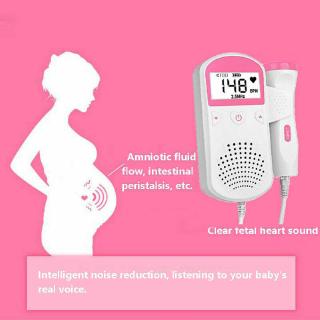 Monitor De Freqüência Cardíaca Doppler Medidor De Batidas Do Bebê Fhr Lcd Sonda Grávida Fetus (5)