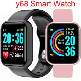 🔥Promotion🔥 D20 Smartwatch Y68 IP67com Monitor Fitness/Pressão/Frequência Monitor Cardíaco/iOS/Android