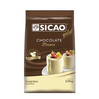 GOTAS DE CHOCOLATE SICAO GOLD BRANCO 2,05KG