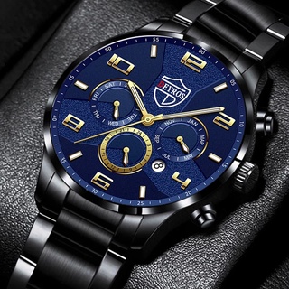 Fashion Men's Watch Stainless Steel Watches Luxury Men Business Calendar Quartz Wrist Watch Luminous Clock