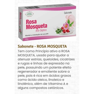 Sabonete Rosa Mosqueta Lianda Natural - 90gr