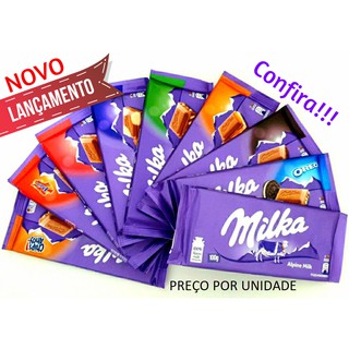 Milka Barra de Chocolate Importado - Diversos Sabores / PREÇO POR UNIDADE// (1)