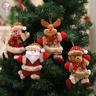 4 Pçs Enfeite De Natal Papai Noel / Boneco De Neve Para Decoração De Árvore De Natal