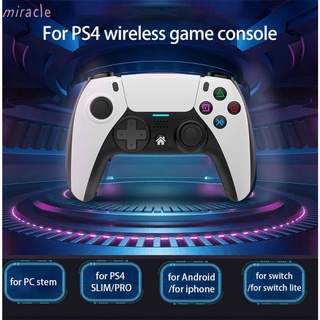 (Milagre) Wireless Game Controller Para Ps4 Elite / Fino / Pro Console Dualshock Gamepad Com Programável Botão De Volta Suporte Pc Gamepad/Gamepad for PC Games / PS4 Controller (Milagre)
