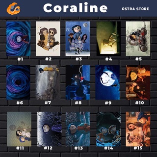 Coraline 01 a 15 - Animação - Placa decorativa MDF - 14x20 - Quadro parede & decoração - Presente