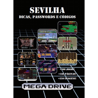 Sevilha Dicas, Passwords e Códigos de Mega Drive. Livro