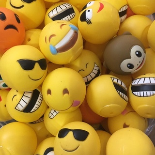 Mini Bolas Infantis Carinhas Emojis Divertidas Tamanho 4,5cm a Escolha