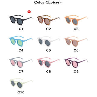 Óculos De Sol De Sol Redondos Retrô Olho De Gato Para Masculino E Mulheres / Óculos De Sol De Marca Fashion (4)