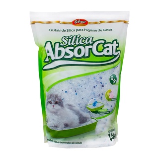 Silica para gatos , Areia Higiênica Microsilica Absorcat para Gato com 1,6kg ( fina)