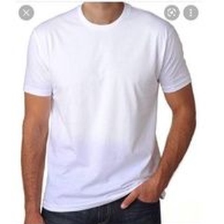 Camiseta branca 100% algodão fio 24.1