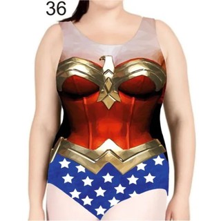 Body Regata Plus Size Herois Feminino Carnaval Fantasia Mulher Maravilha Wonder Woman