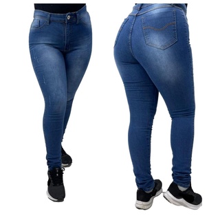 Calça Jeans Feminina cintura Alta com Elastano/Lycra Ducam