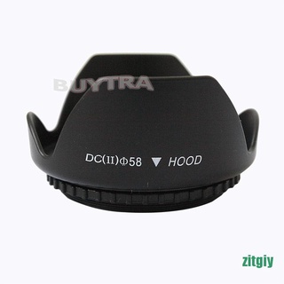 [ZT] Spiral 58mm Camera Lens Hood for Canon Nikon UV Mirror Universal Black GR (4)