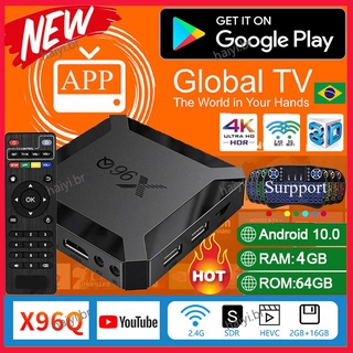 TV Box X96Q Allwinner H313 Andoid Wifi 4K Quad Core Media Player 2+16gb/4+64gb