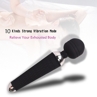 10 Velocidade De Potência Vibração Av Wand Massager G Spot Vibrador Para As Mulheres Usb Recarregável Feminino Vibrador Sex Toys