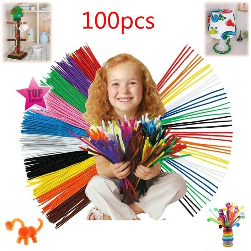 100 Materiais Montessori Pçs/Saco Chenille Crianças Brinquedo Educativo (1)