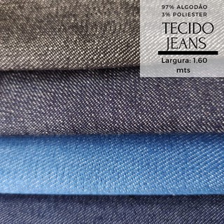 Tecido jeans 3 mt x 1,5 mt de largura Tecido de alta qualidade