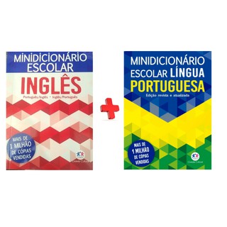 Mini Dicionario Escolar Português / inglês kit c 2 PROMOÇÃO!!