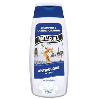 Shampoo Anti Pulgas para Gato - 200 ML Matacura