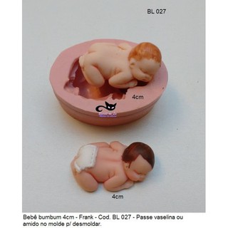 Molde Silicone Artesanato - Bebê Bumbum Frank 4cm (1)