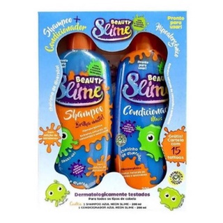 Beauty Slime Kit Shampoo + Condicionador Azul 200ml cada