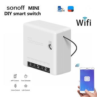 Sonoff Mini R2 Inteligente Interruptor Pequeno Interruptor De Controle Remoto Wi-Fi De Apoio Do Corpo De Um Interruptor Externo (1)