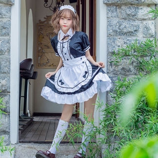 Fantasia Anime Japonês My Maid 's Uniforme Preto E Branco Clássico
