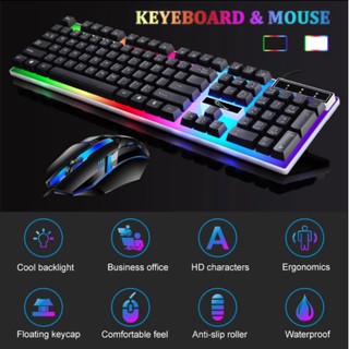 Kit teclado gamer e mouse/ Retroiluminação Arco-Íris Tekone (1)