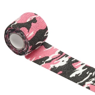 Tape Fita Adesiva Reforcada Bandagem Esportes Camuflada Rosa