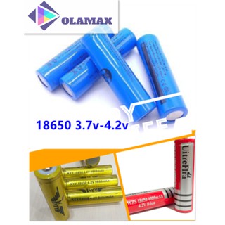 Olamax Bateria Pilha Recarregavel 18650 3.7-4.2v Lanterna E Rádio Recarregável (1)