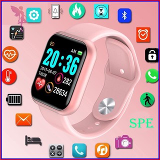 Relógio Smart Watch Y68 Prova Digital Rosa Feminino