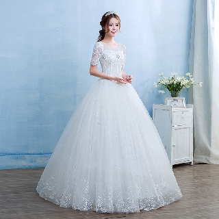 Vestido de Casamento Noiva ou Debutante Princesa Branco Plus Size NB01