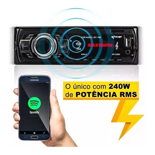 Som Automotivo MP3 Player Knup Rádio FM KP-C23BH 4 Canais de 60W RMS - 240W RMS O Mais Forte do Mercado