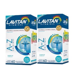 Kit 02 Unidades Lavitan A-Z Original Cimed com 60 comprimidos cada (1)