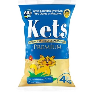 Areia Sanitário Kets Premium 4Kg
