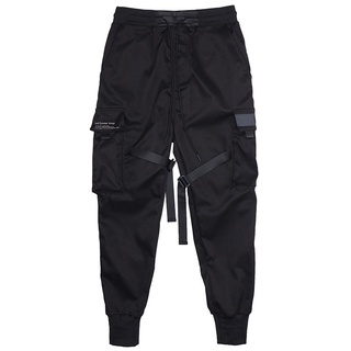 [ASBR] Ribbons Harem Joggers Men Cargo Pants Streetwear Hip Hop Pockets Track Pant (7)