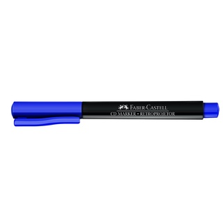 Caneta Marcador CD - FABER-CASTEL - Marker Retroprojetor 1.0mm Preto, azul (3)