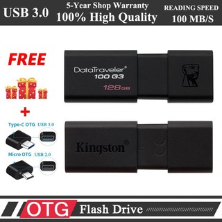 Drives Flash Usb Kingston Pendrive Usb 3.0 De Alta Velocidade Dt100G3 Mini Personalidade Usb Stick 32gb 256gb